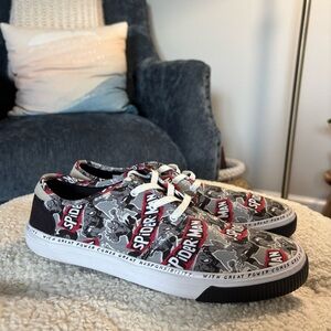 Marvel x Toms Spiderman Shoes Size 9 men’s 
Like new
